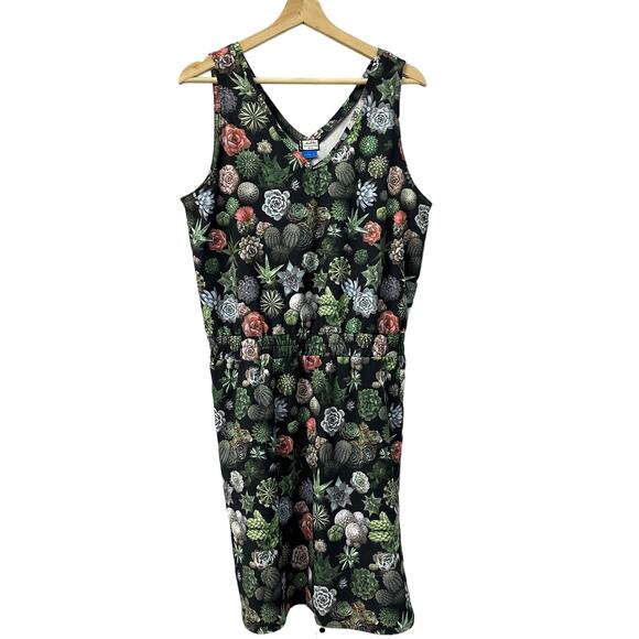 Kavu Dresses & Skirts - Kavu Ensenada Dress Size Large Succulent Print Sleeveless